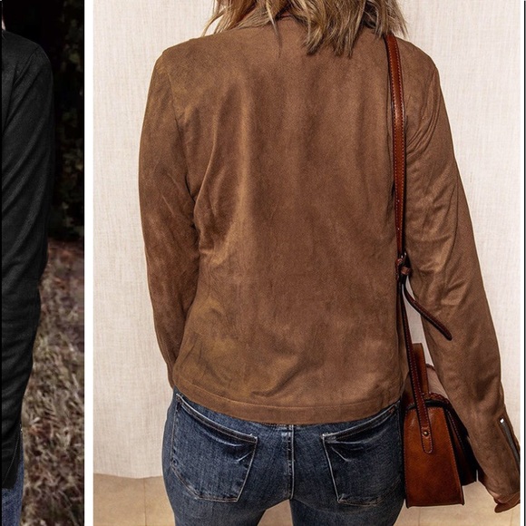 🔥Bellelilly Zipper Turn Down Collar Jacket - Picture 2 of 9